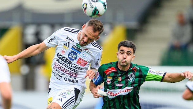 Gegen Hartberg durfte Ekain Azkune (r.) in der Bundesliga ran.