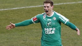 So kennen ihn die WSG-Fans von 2020/21 – jubelnd.