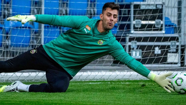 Kann Rapid-Goalie Niklas Hedl heute in Posen „die Null“ festhalten?