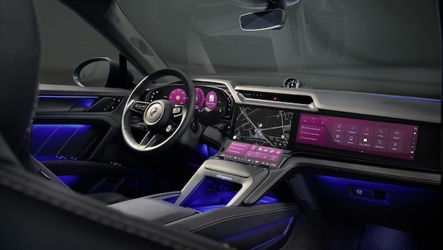 So viel Display-Fläche gab es noch in keinem Porsche.