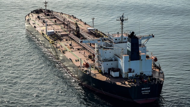 Der Tanker wird verdächtigt, als Startplattform für Drohnen gedient zu haben, die zuvor dänische ...