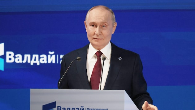 Russlands Machthaber Wladimir Putin am Donnerstag in Sotschi