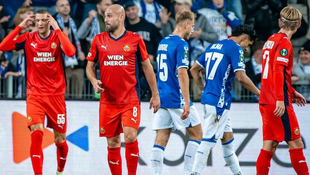 Was für ein schlechter Auftritt des SK Rapid zum Conference-League-Start bei Lech Posen …