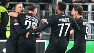 Sturm Graz jubelte über den ersten Sieg in der diesjährigen Europa-League-Saison.
