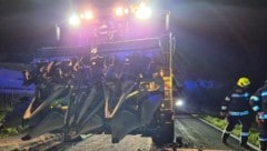 Der Mähdrescher wurde nicht beschädigt.