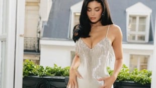 Kylie Jenner war mit diesem Look eindeutig der Hingucker bei der Schau von Schiaparelli.