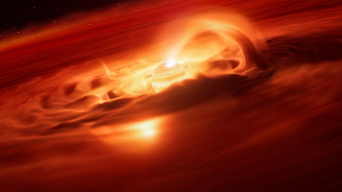 Der Planeten namens Cha 1107-7626 (das Bild zeigt eine künstlerische Illustration), ist etwa 620 ...