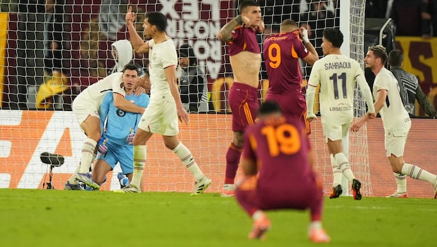 Die AS Roma verschoss gleich drei Elfmeter in Serie.