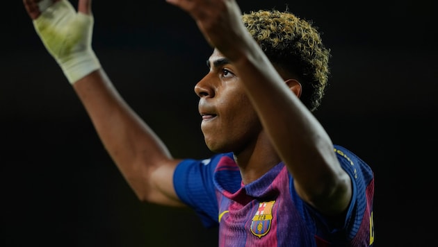 Mit 18 Jahren bereits einer der Besten der Welt: Barcelonas Lamine Yamal.