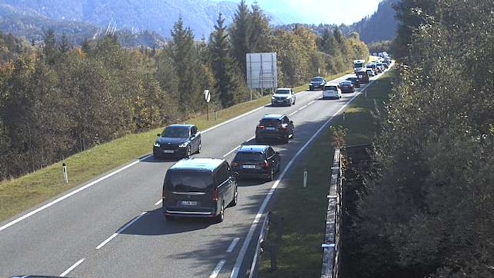 Die Fernpassstraße bei Musau.