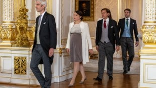 Nicolas Bagory, Prinzessin Alexandra von Luxemburg, Prinz Louis von Luxemburg und Prinz ...