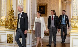 Nicolas Bagory, Prinzessin Alexandra von Luxemburg, Prinz Louis von Luxemburg und Prinz ...