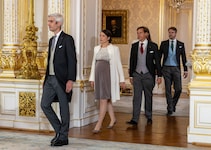 Nicolas Bagory, Prinzessin Alexandra von Luxemburg, Prinz Louis von Luxemburg und Prinz ...