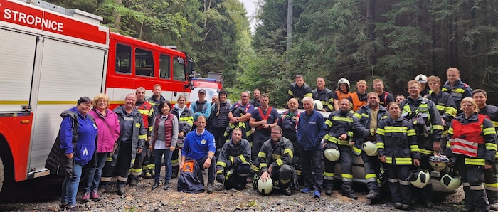 Mit einer Übung endete das grenzübergreifende Projekt, die Kooperation der Feuerwehren bleibt ...