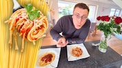 Buon appetito! Die „Krone“ gabelte sich ein paar Nudeln auf.
