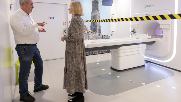 Weniger Personal und steigende Kosten – etwa ein mobiles MR-Linac: Haberlander war auf ...