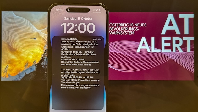 Auf Smartphones erscheinen Warnmeldungen.
