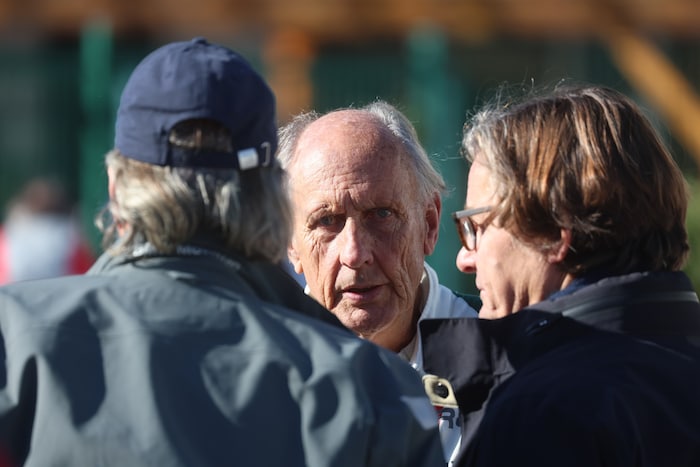 Hans-Joachim Stuck plauderte mit Besuchern ...