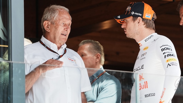 Helmut Marko (li.) bestätigt den Kontakt zu Alex Dunne.