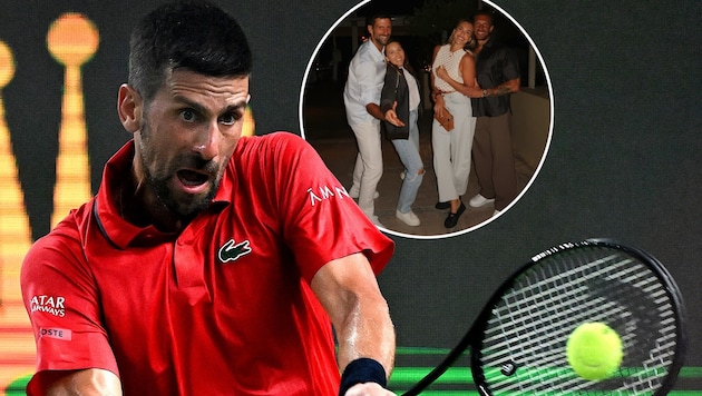 Novak Djokovic und Aryna Sabalenka haben ihr Doppeldate offenbar genossen.
