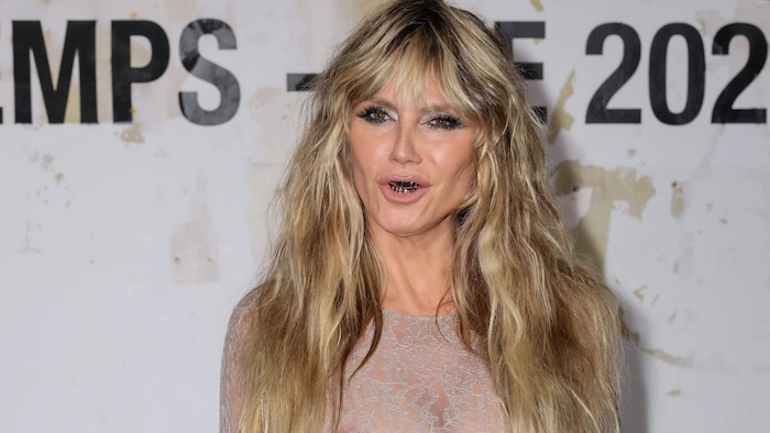 So gestylt hat man Heidi Klum vermutlich zum ersten Mal gesehen ...