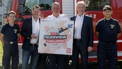 ORF-Landesdirektor Alexander Hofer , „Krone“-Geschäftsführer Gerhard Valeskini und Dietmar ...