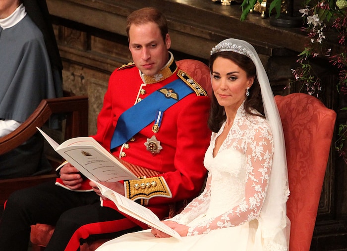 Prinz William und Prinzessin Kate bei ihrer Hochzeit