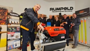 Andreas Rumpold versorgt die Feuerwehren nun auch aus Klagenfurt.