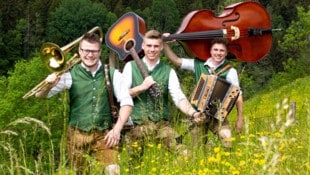 Urige Volksmusik machen Patrick, Dominik und Manuel aus dem Mürztal