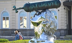 Attraktion und Reibebaum: Die „Atemluft“-Skulptur in Bad Ischl.