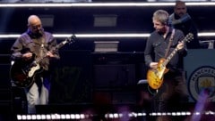 Paul Arthurs und Noel Gallagher bei einem Oasis-Konzert Anfang September in Pasadena.
