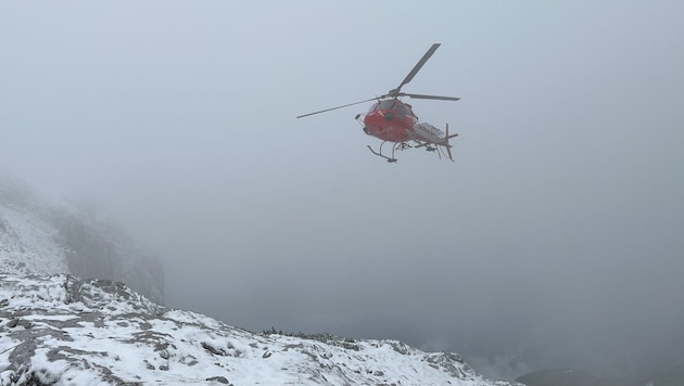 Nebel und Wind machten eine Montage unmöglich.