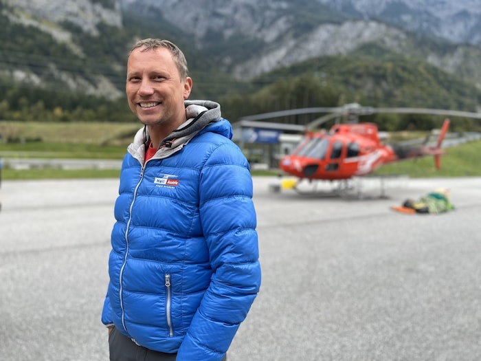Pilot Sigi Steiner brachte alle sicher zurück ins Tal.