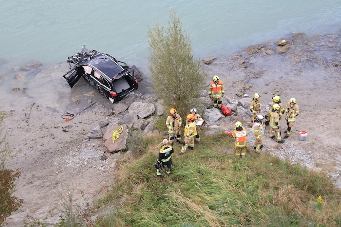 A large contingent of emergency services was quickly on the scene.