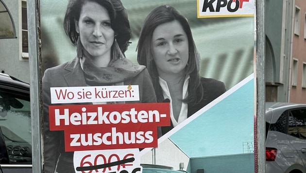 Dieses Plakat erzürnt die ÖVP.
