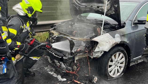Die Feuerwehr brachte den Brand rasch unter Kontrolle.