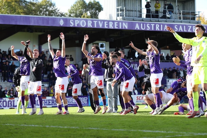 Austria Salzburg bejubelte den nächsten Sieg in der 2. Liga.