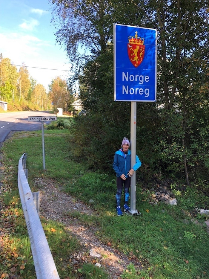 Shamita Achenbach-König bei der Ankunft in Norwegen.