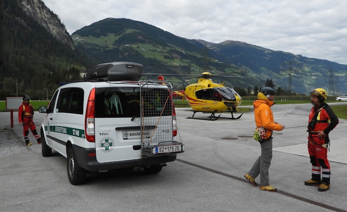 Notarzthubschrauber-Crew, Alpinpolizei und Bergretter standen im Einsatz.