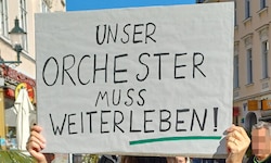 Die Demonstranten in Baden hatten eine klare Botschaft.