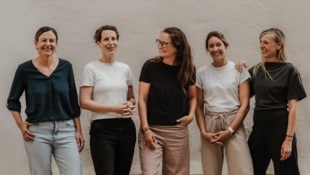 Das Kernteam von Femunity: (v.li.n.re.) Nicole Nittnaus, Sandra Plomer, Kathrin Lanz, Tanja ...