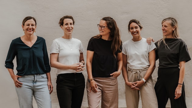 Das Kernteam von Femunity: (v.li.n.re.) Nicole Nittnaus, Sandra Plomer, Kathrin Lanz, Tanja ...