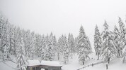 Schnee rund um die Klagenfurter Hütte: Der Sonntag brachte einen Wintereinbruch.