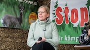 Ex-Ministerin Gewessler zog am Sonntag ins Protest-Camp ein.