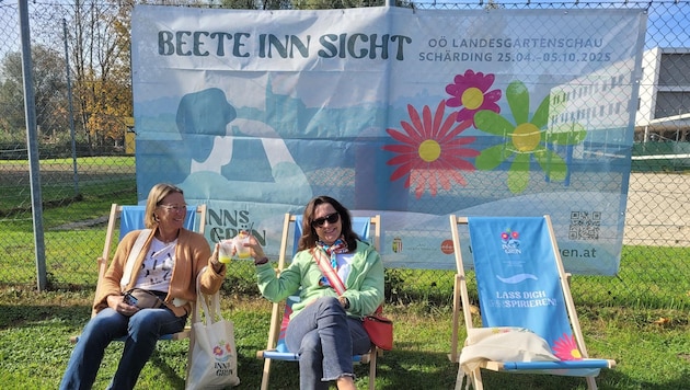 Dies war eines der ersten Bilder, die von der Landesgartenschau in Schärding kamen