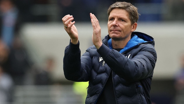 Noch sitzt Oliver Glasner bei Crystal Palace auf der Trainerbank.