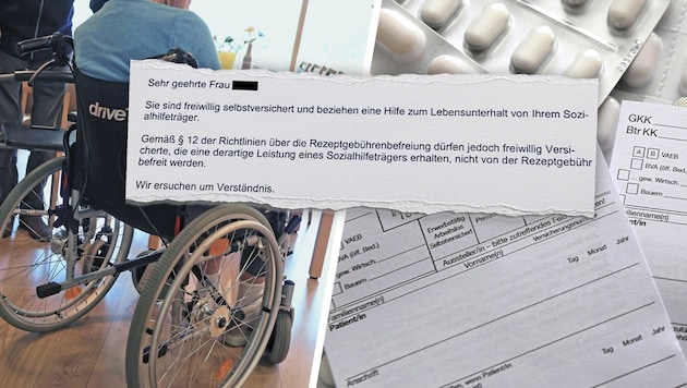 Eine betagte Steirerin verliert die Rezeptgebührenbefreiung nach ihrem Einzug ins Heim, und ...