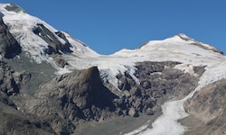 Auf Österreichs Gletschern, etwa am Großglockner (siehe Bild oben), ist der Klimawandel bereits ...