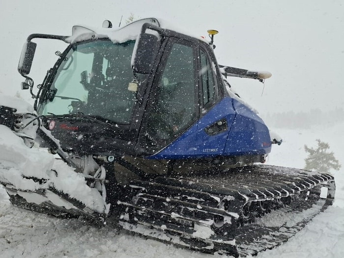 Schnee liegt auch bereits auf der Tauplitzalm.