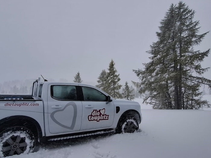 Schnee liegt auch bereits auf der Tauplitzalm.
